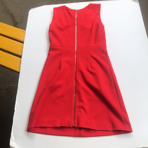 DVF Designer Bright Red Sleeveless Work Dress Carpreena Diane Von Furstenberg 4 - Picture 9 of 16